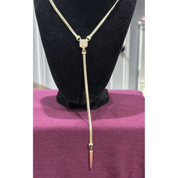 Kendra Scott Starla Y Necklace Gold - Picture 4 of 5